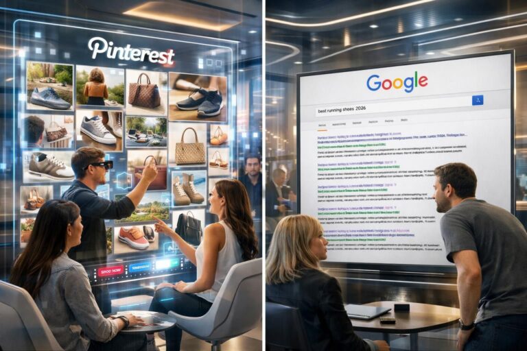découvrez pourquoi pinterest en 2026 réussit à capter une intention d'achat que google ne parvient plus à saisir, et comment cette plateforme transforme le parcours client.